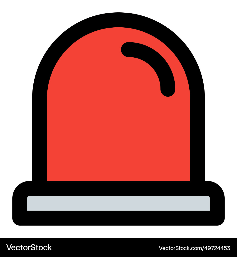 Alerting with sound and light in unison Vector Image
