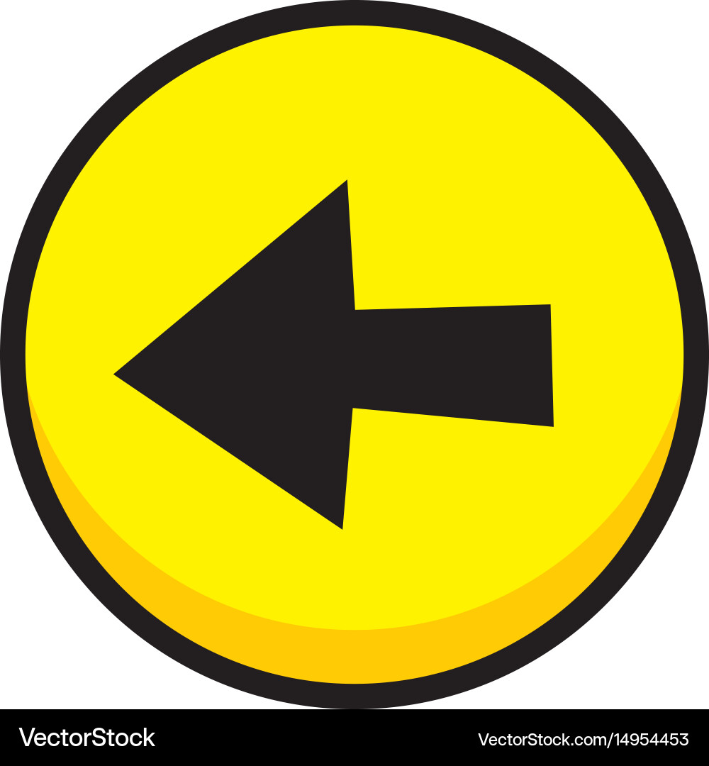 Arrow video game asset menu icon button layer art vector image