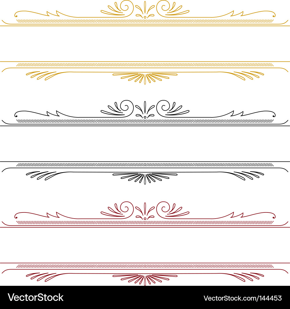 Decorative Border Element Vector Image