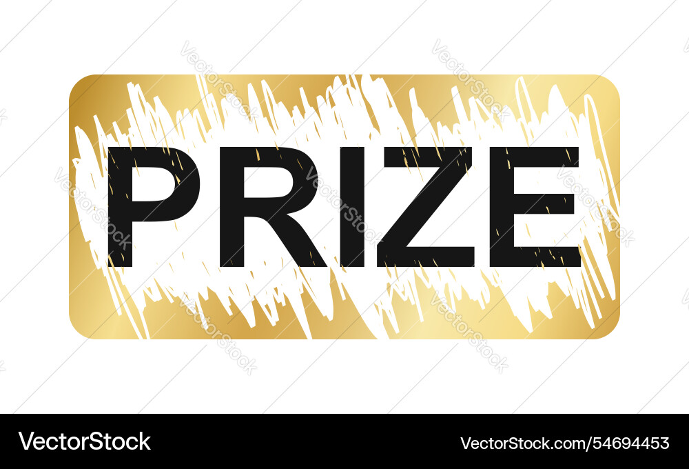 Golden scratchcard surface in rectangle shape vector image
