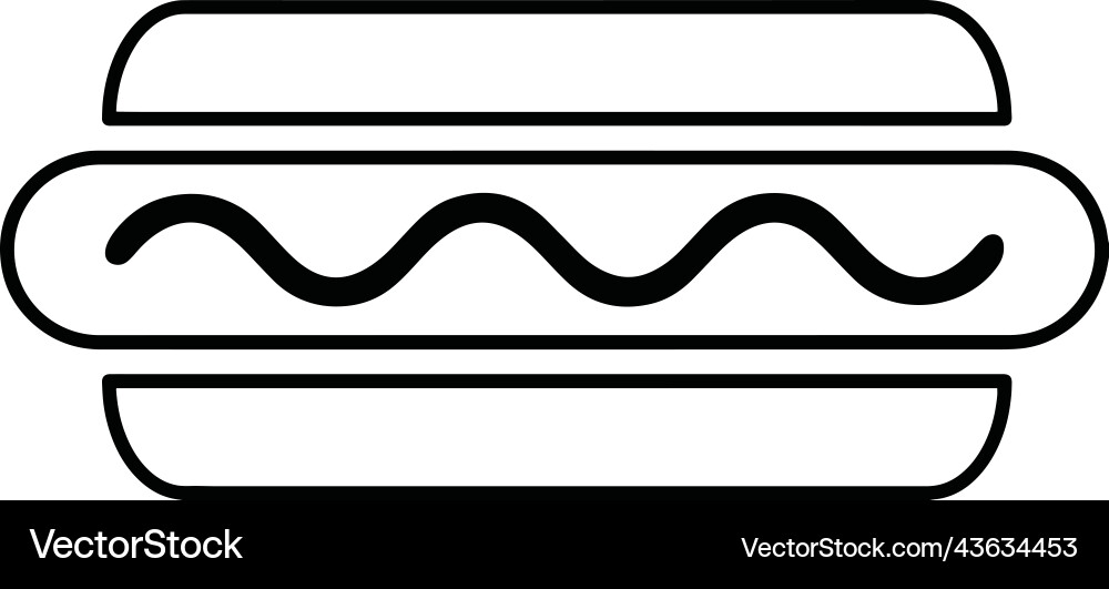 Hot Dog Bungalow Essen leckere Kunst Logo Hot Dog Bungalow Essen leckere Kunst Logo vektorbild