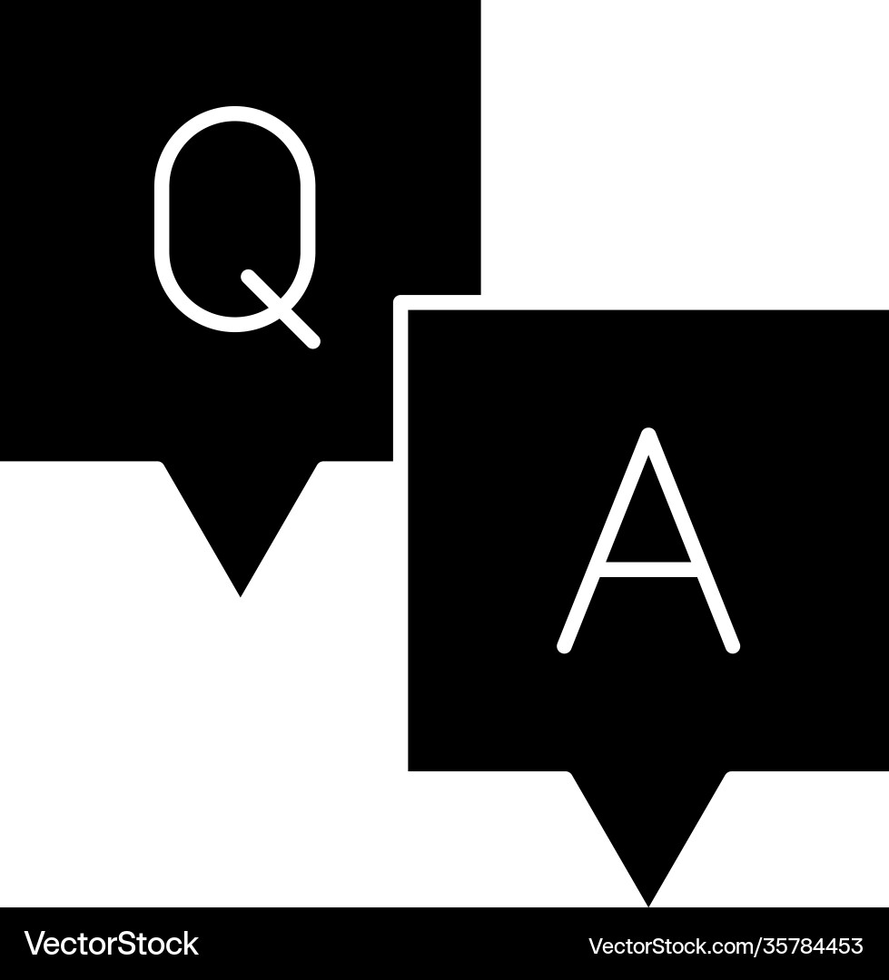 Qa icon vector image