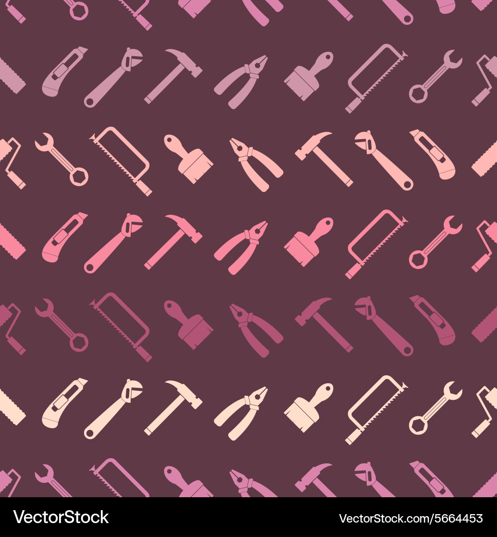 Seamless abstract background with handling tools Vector Image