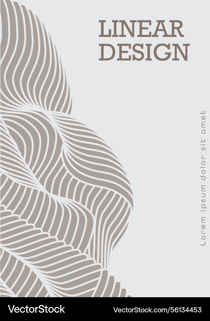 Wavy line design dynamic wave linear vector image