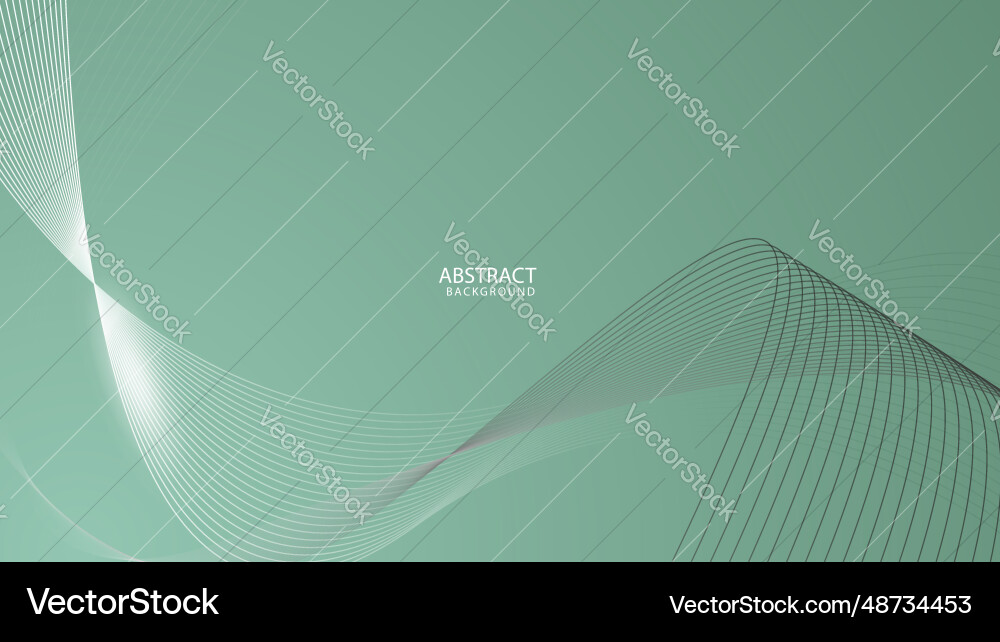 Wavy lines background with color gradient design vector image