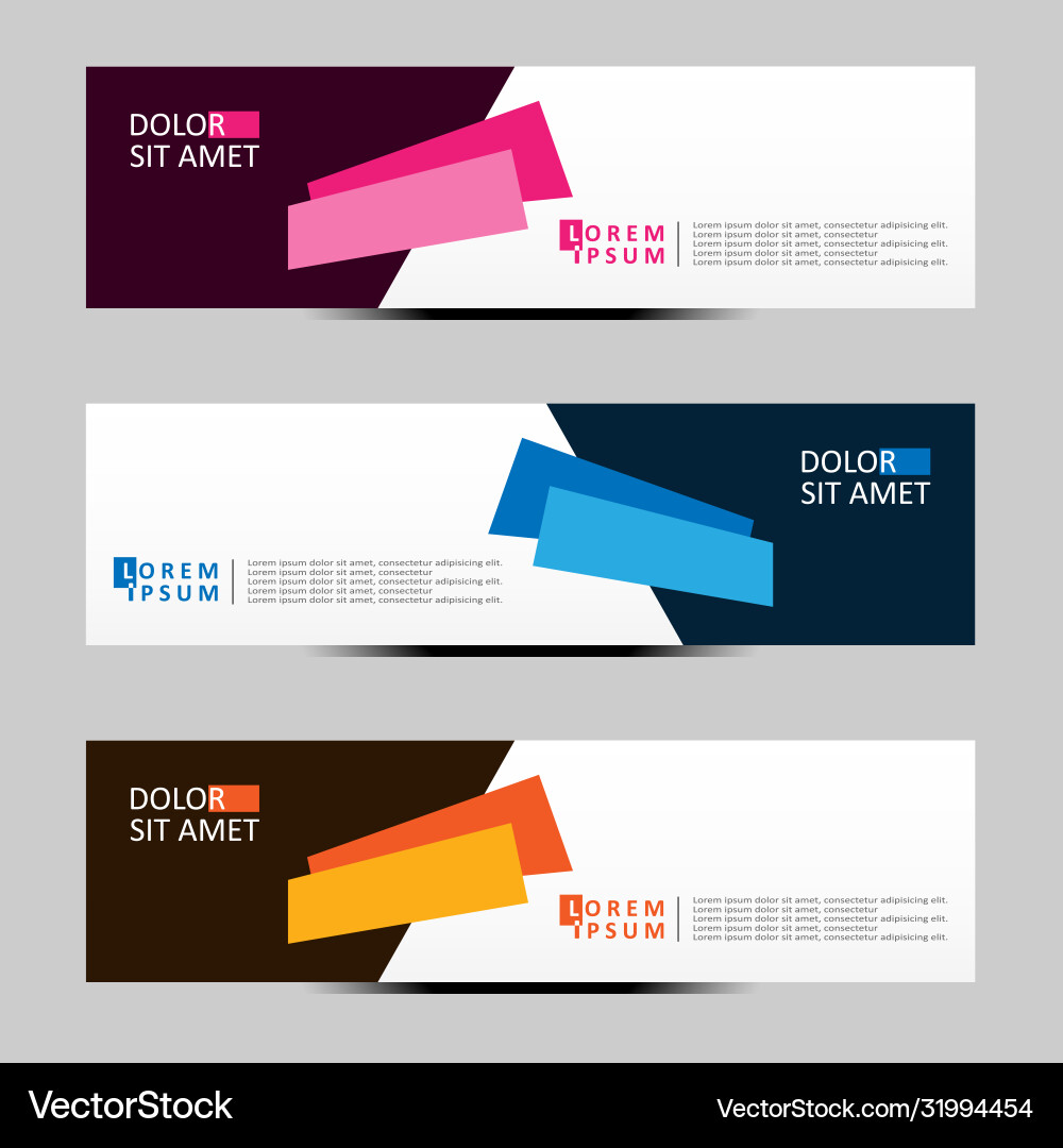 Abstract design banner web template Vector Image