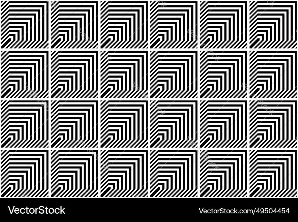 Black and White Checked Pattern vector image
