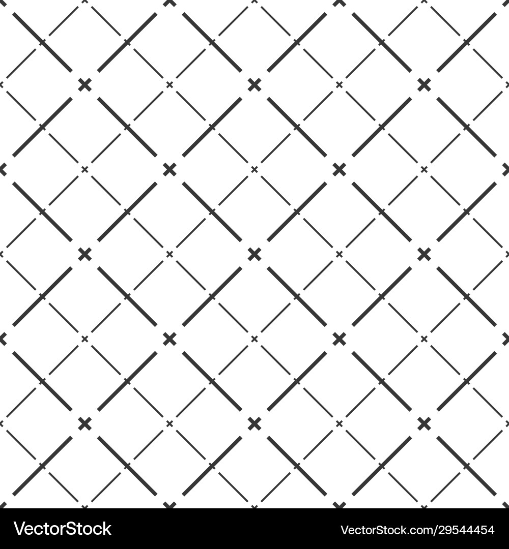 Cross lined seamless minimalistic pattern minimal Cross lined seamless minimalistic pattern minimal vector image