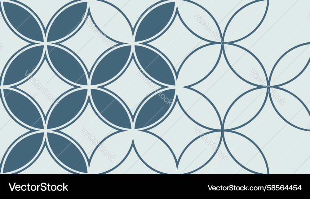 Interlocking Circle Pattern Vector Image