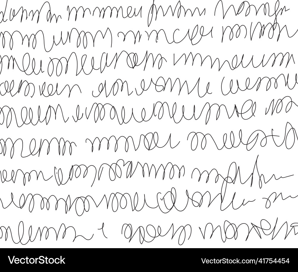 Vintage Handschrift Brief Handschrift Scribble Vintage Handschrift Brief Handschrift Scribble vektorbild