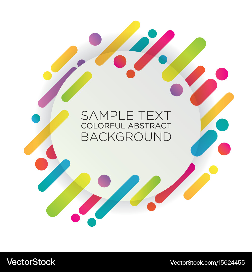 Abstract colorful background for advertising vect Vector Image