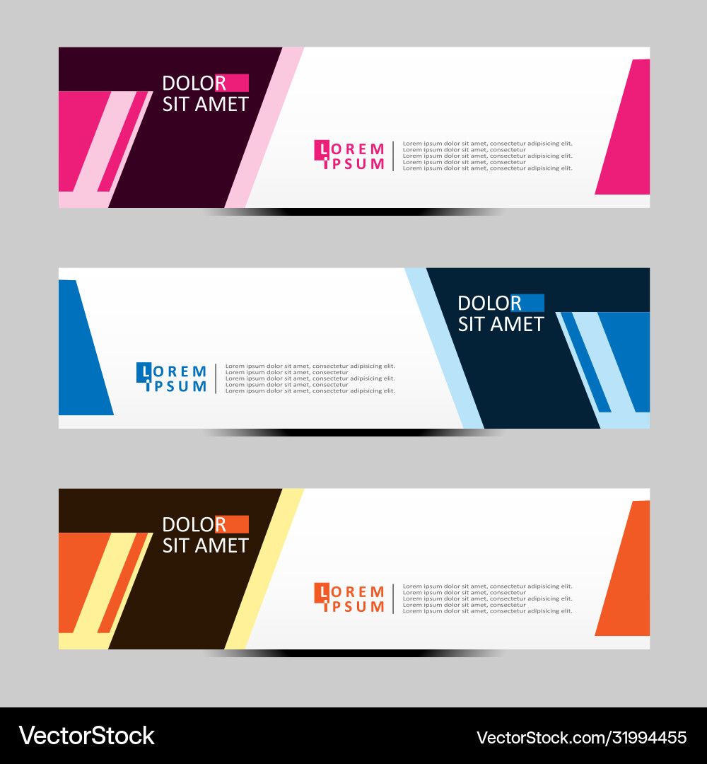 Abstract design banner web template Abstract design banner web template Vector Image
