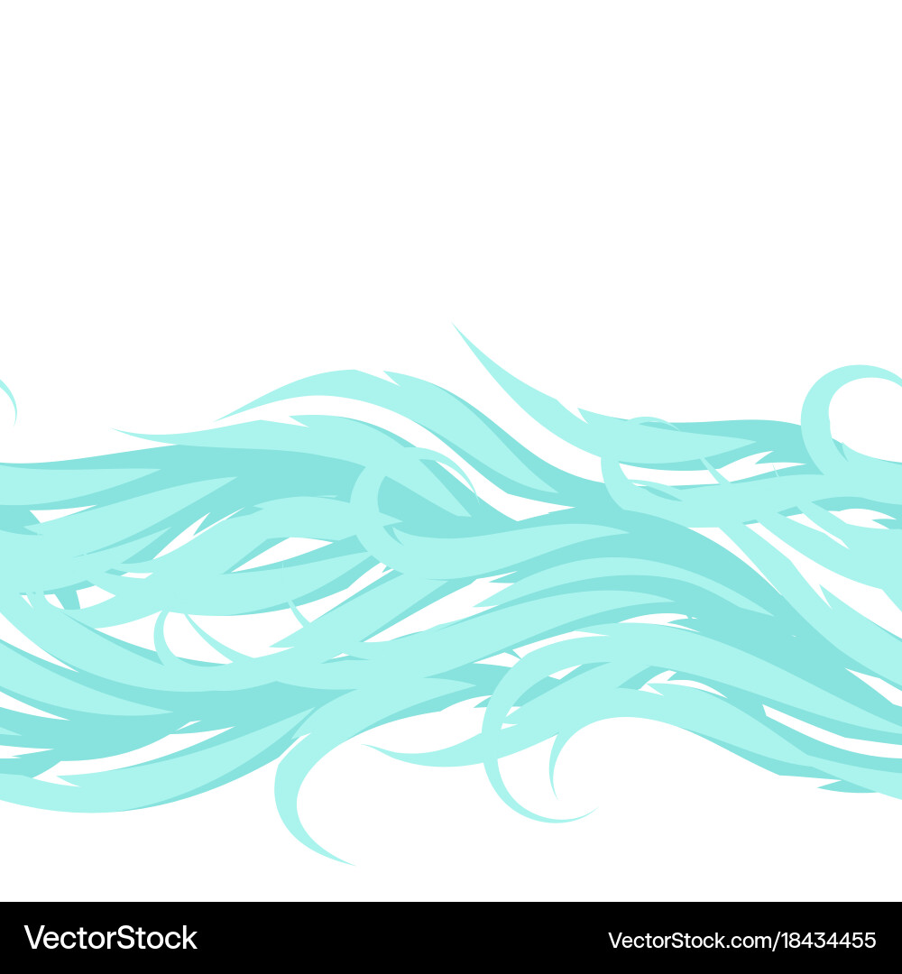 Abstract waves seamless pattern decorative swirly Vector Image