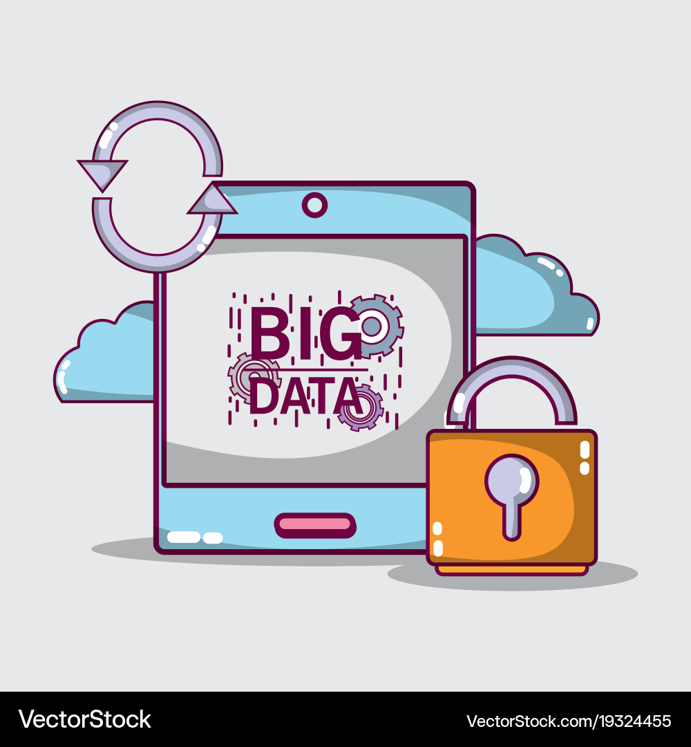 Data center server network technology Vector Image