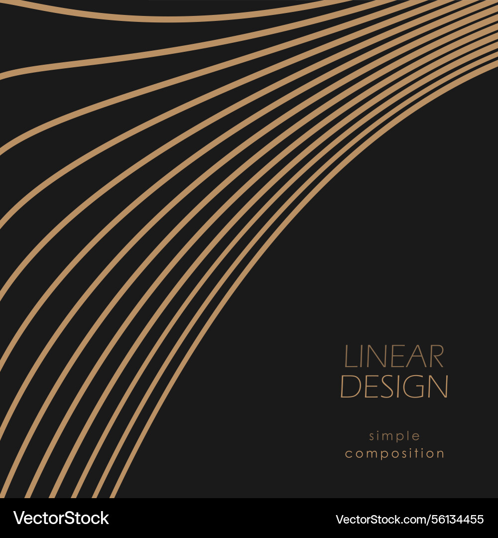 Dynamic wave wavy lines design linear vector image