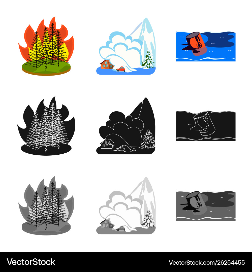 Isolated object weather and distress symbol Vector Image