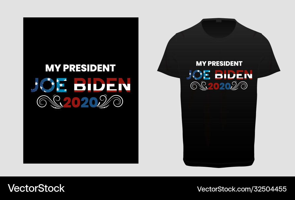Joe Biden USA Election T-Shirt Vector Image