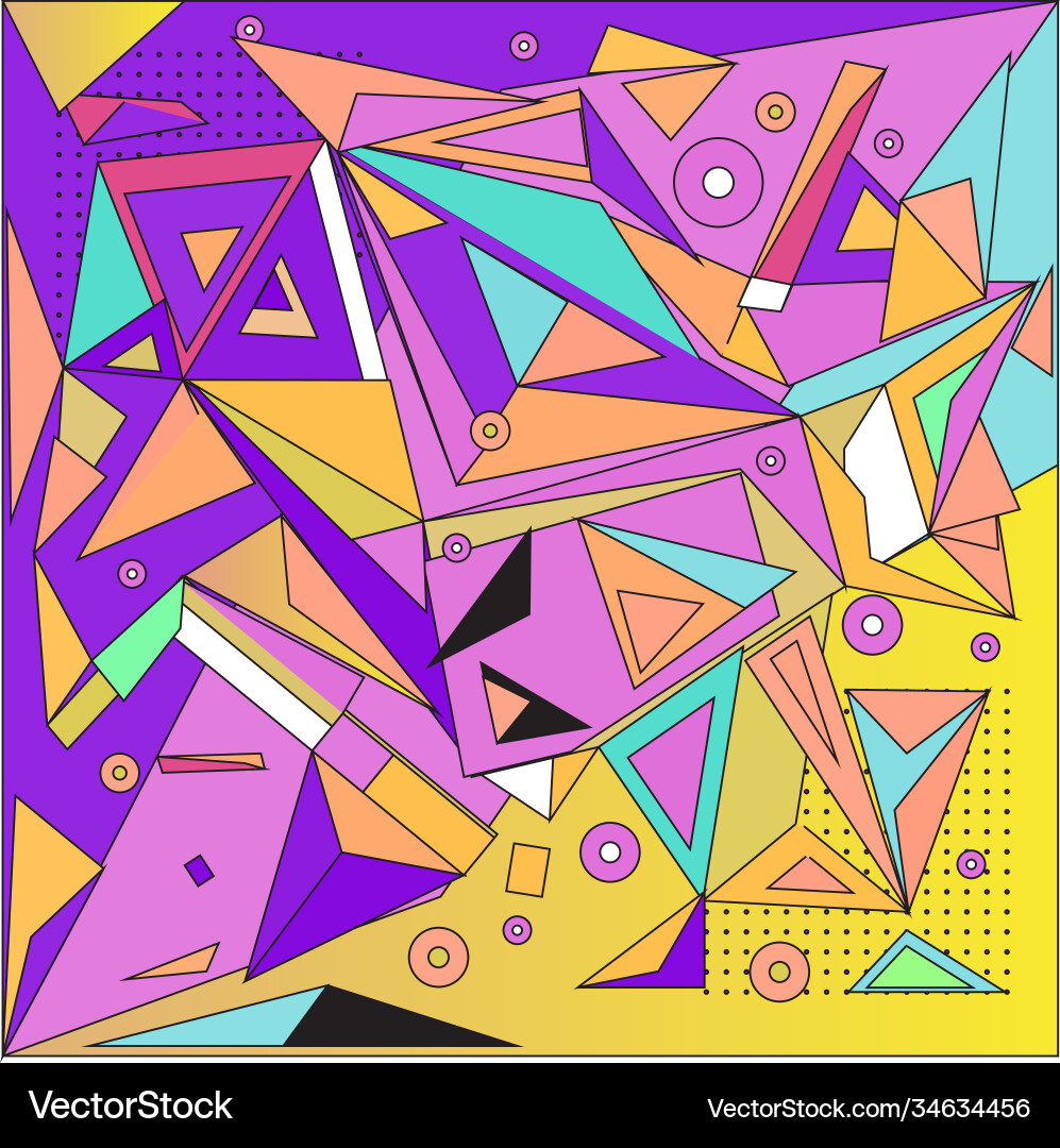Abstract modern triangles background pattern Vector Image