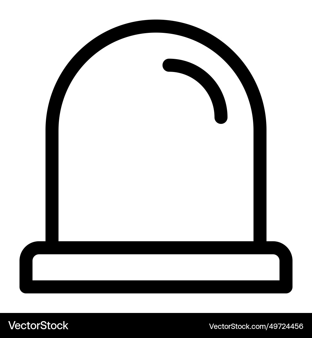 Alerting with sound and light in unison Vector Image