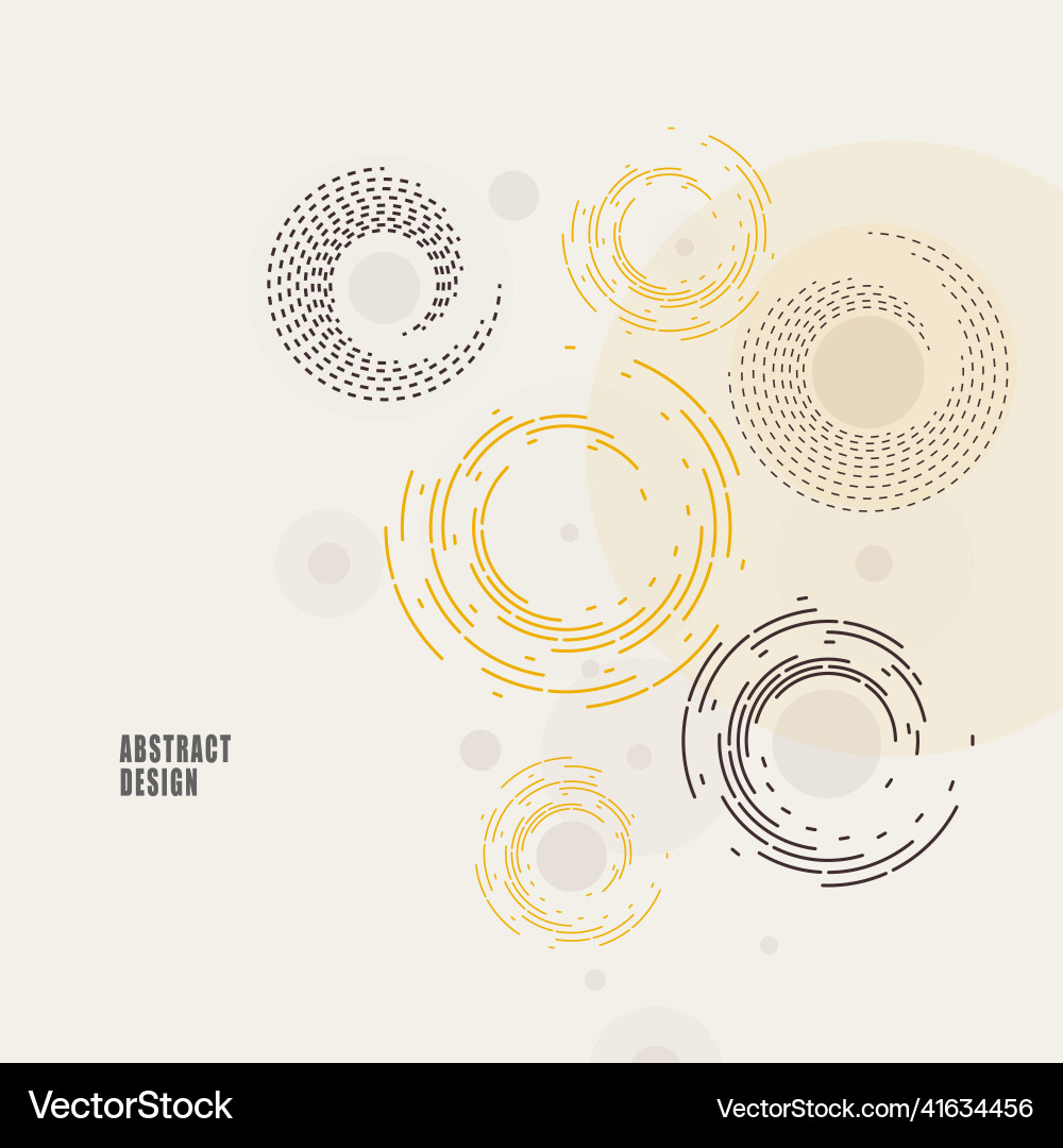 Background of circles and rounded lines Background of circles and rounded lines vector image