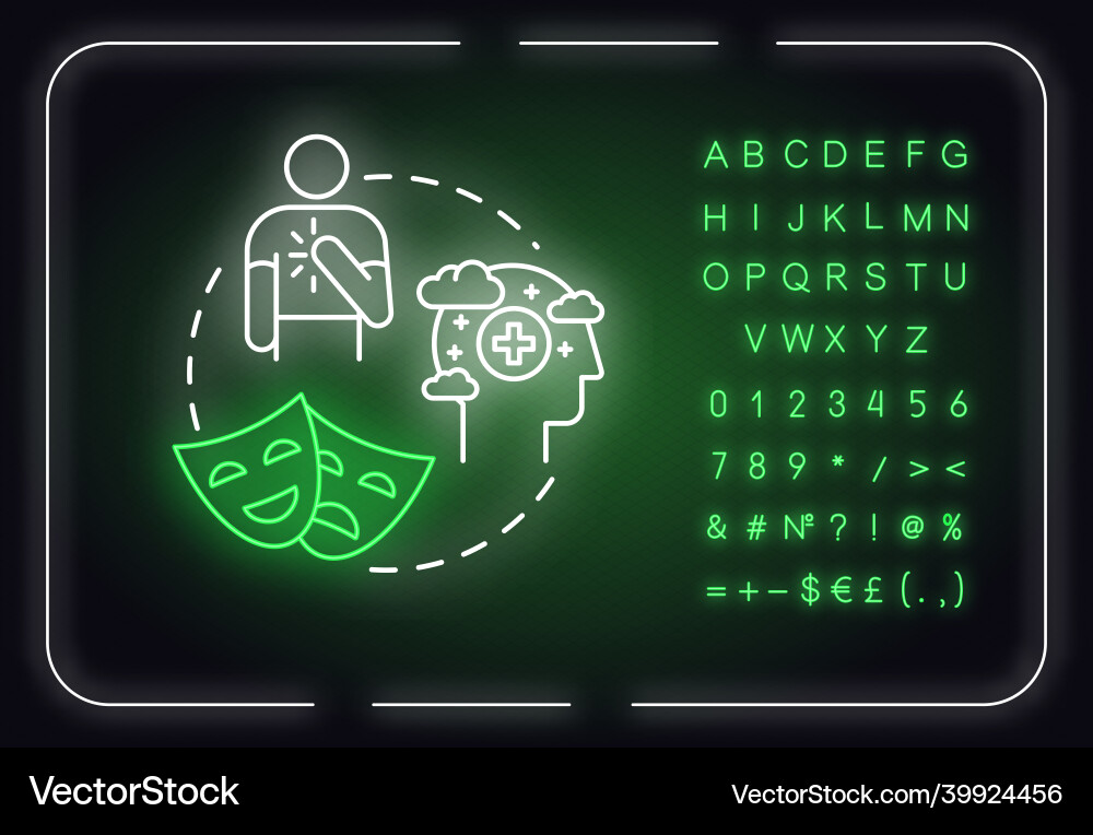 Be honest neon light concept icon friendship Be honest neon light concept icon friendship vector image