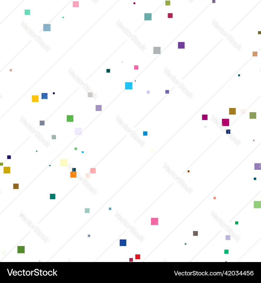 Random scattered squares pattern texture element Random scattered squares pattern texture element vector image