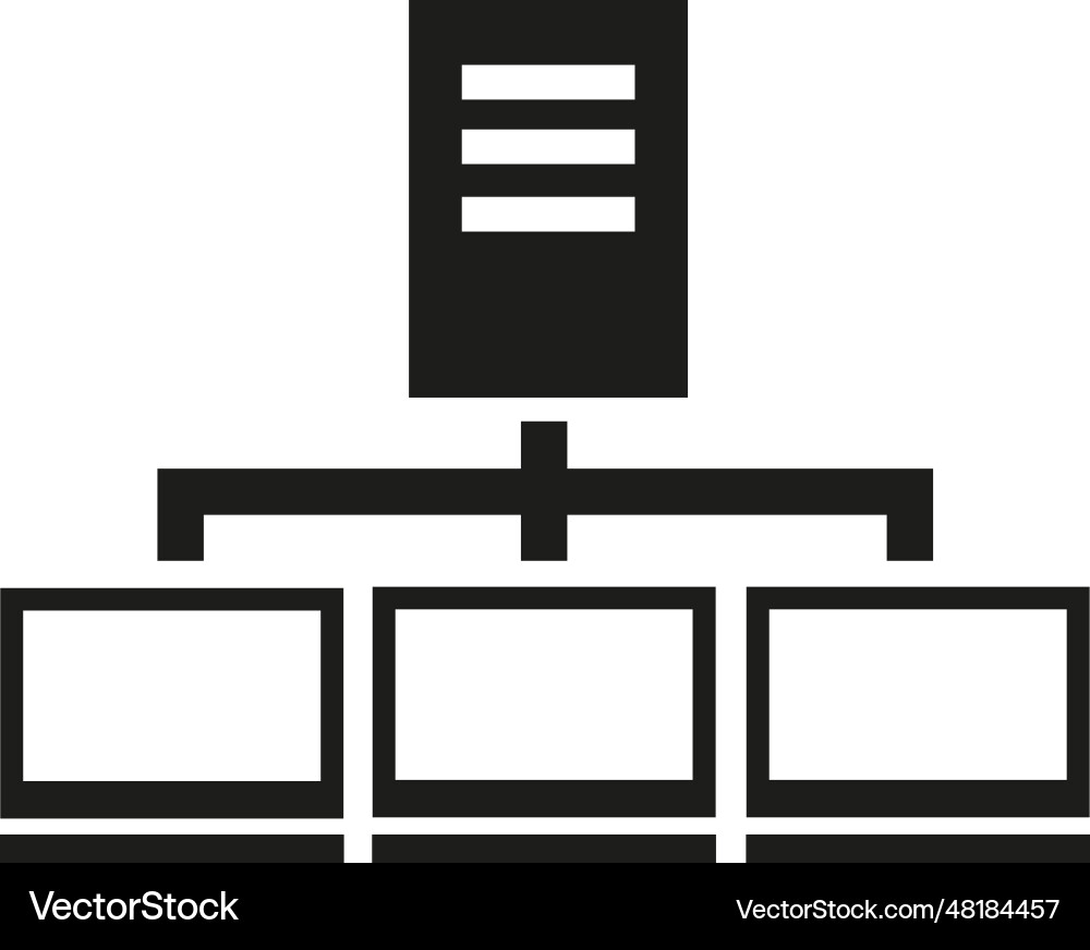 Computer server icon Computer server icon vector image