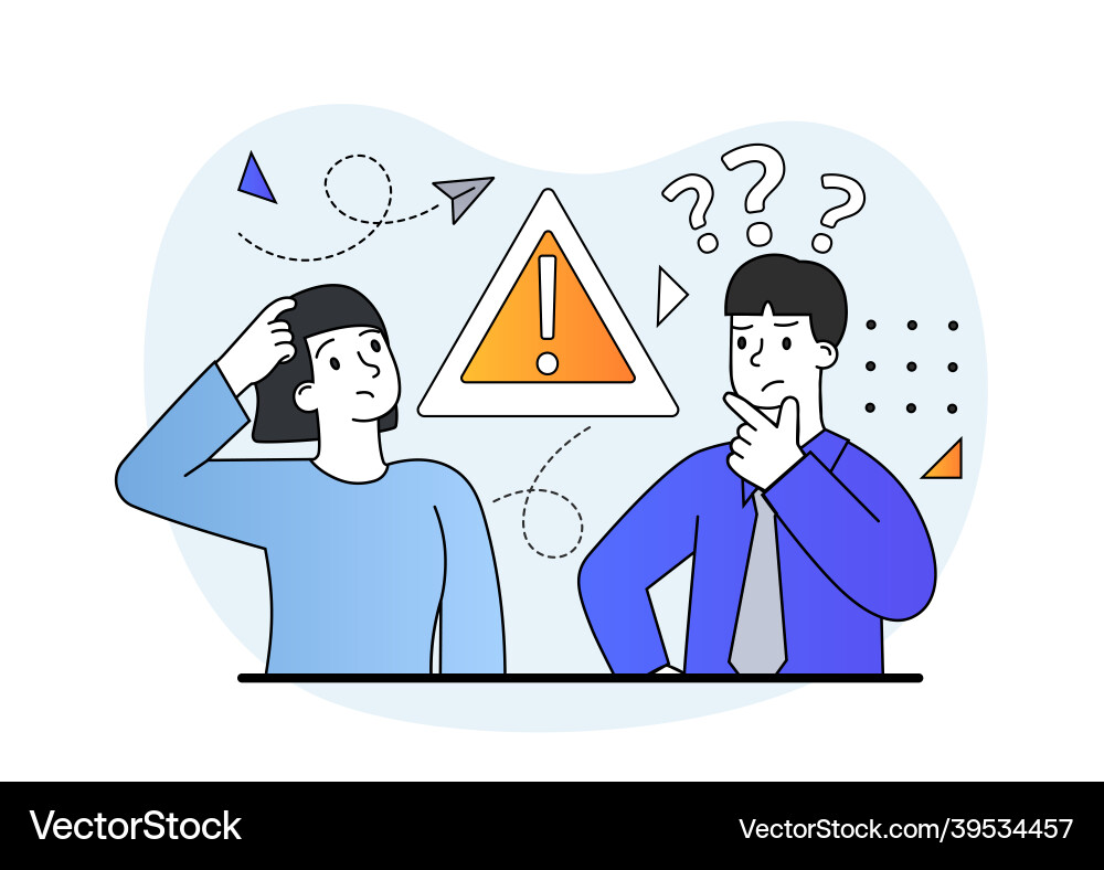 Error & Warning Concept - System Failure Vector Image