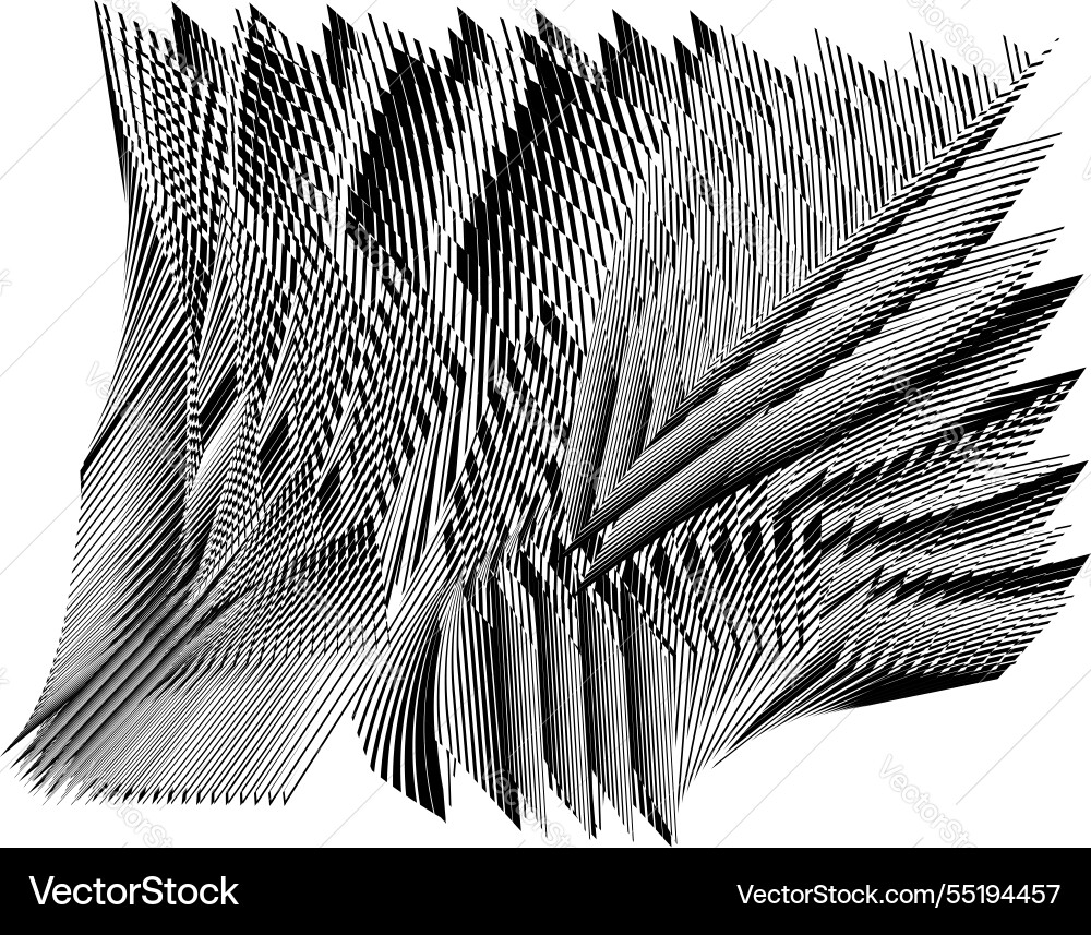 Halftone lines creative dynamic pattern Vector Image