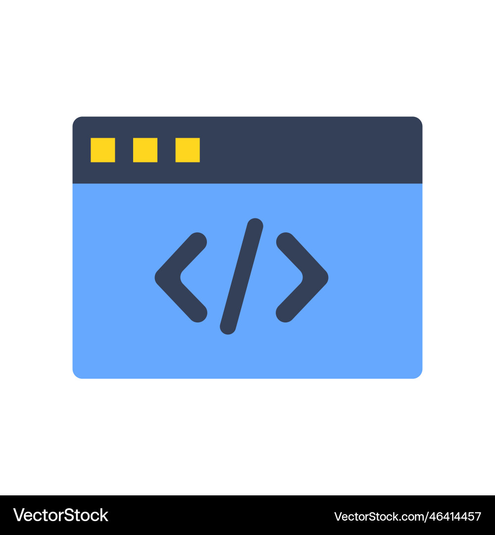 Moderne Programmiermarke und Fenstersymbol Moderne Programmiermarke und Fenstersymbol vektorbild