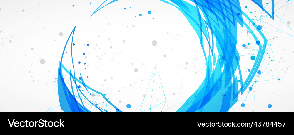 Template for science and technology presentation Vector Image