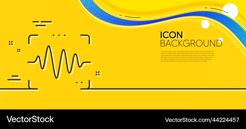 Voice wave line icon sound scan sign minimal Voice wave line icon sound scan sign minimal vector image