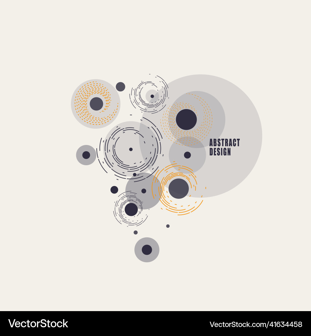 Background of circles and rounded lines Background of circles and rounded lines vector image