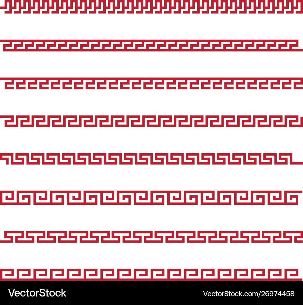 Chinese Border Pattern vector image