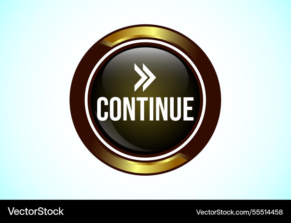 Continue button design icon suitable Continue button design icon suitable vector image
