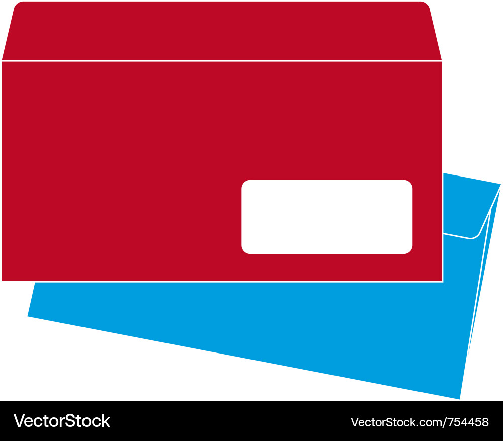 Euro-size envelope Vector Image