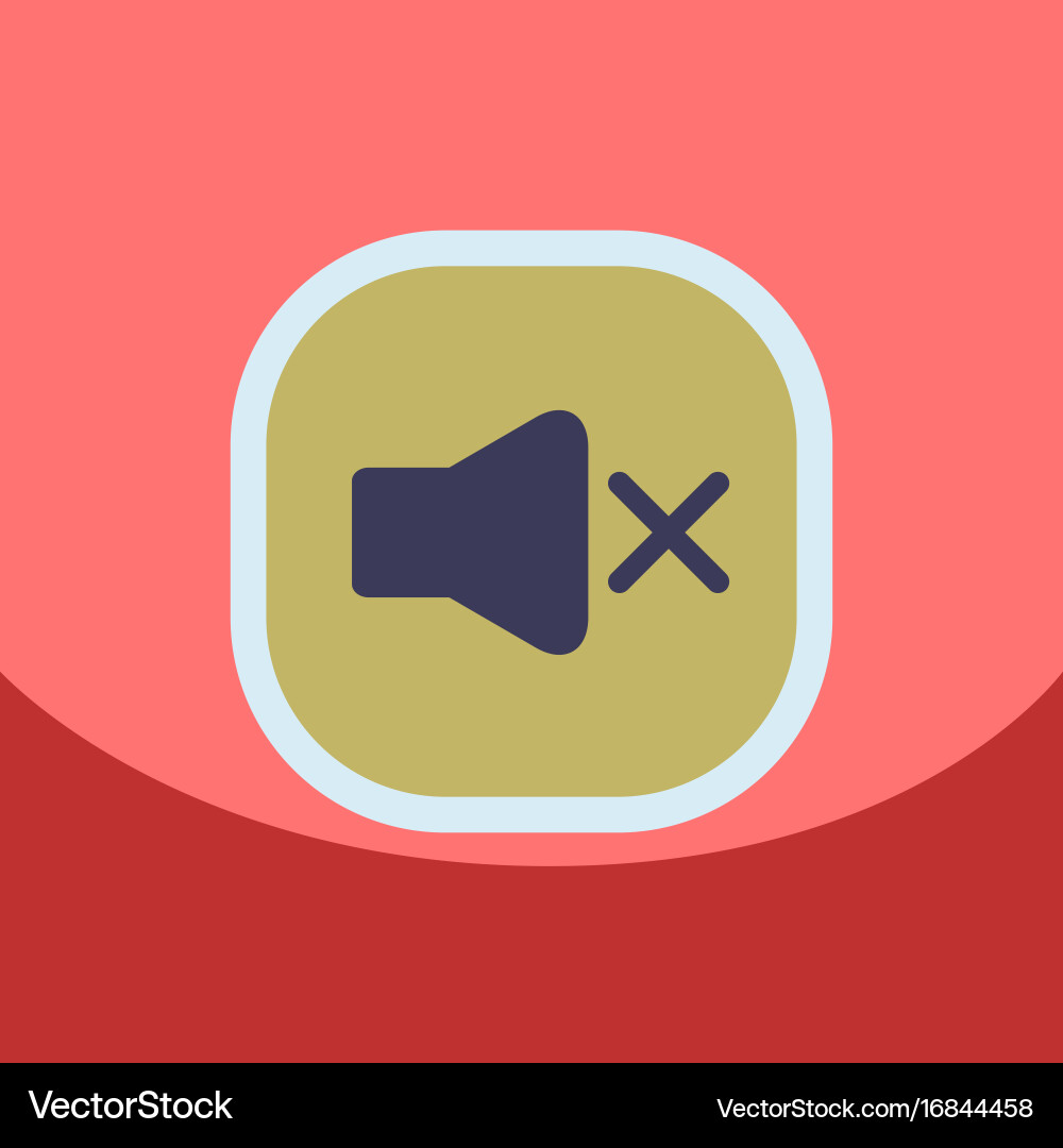 Flat icon design collection button music Vector Image