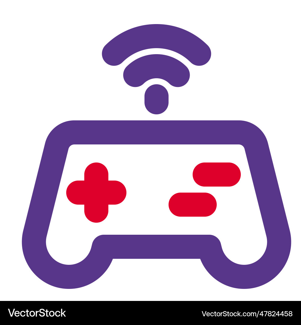 Internet connected joystick for controlling vector image