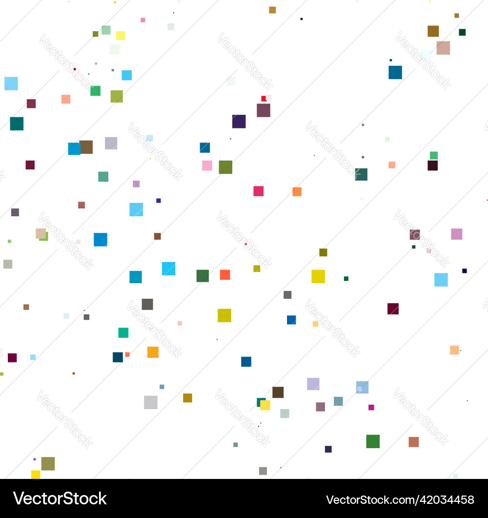Random scattered squares pattern texture element Random scattered squares pattern texture element vector image