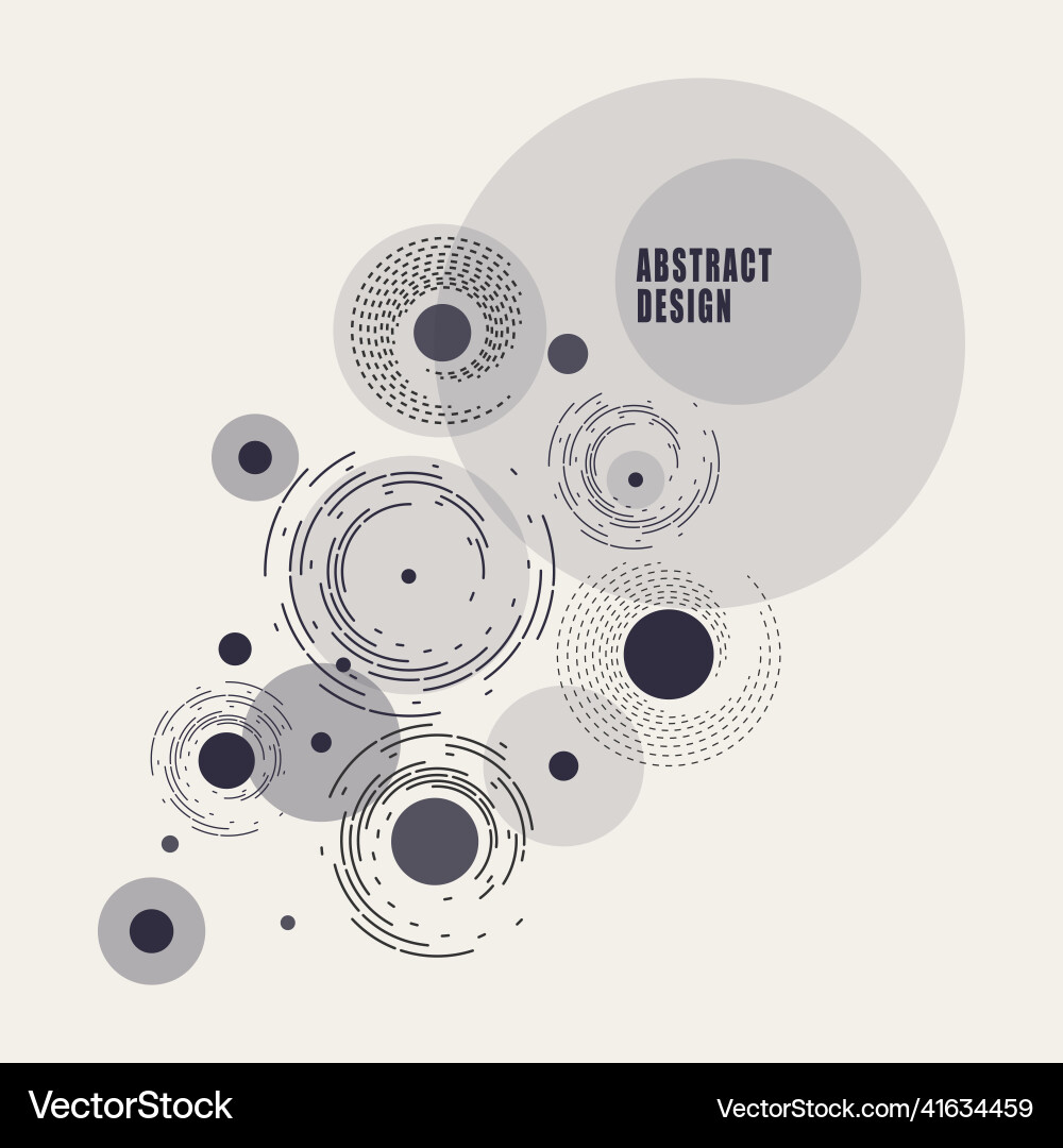 Background of circles and rounded lines Background of circles and rounded lines vector image