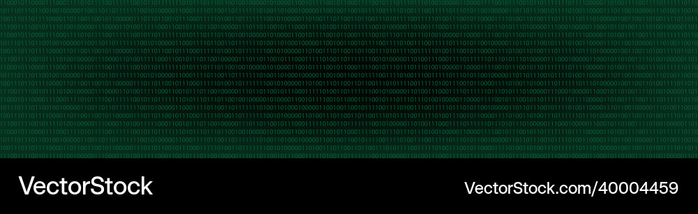 Binary code background green black computer Binary code background green black computer vector image