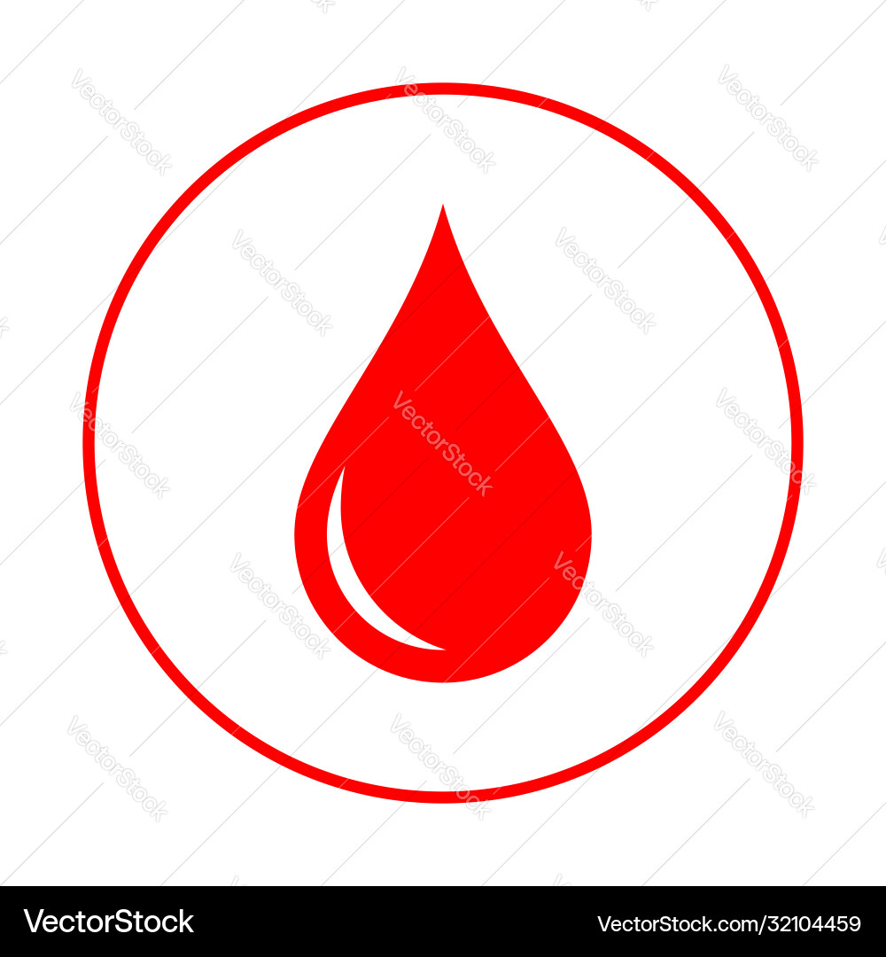 Blood drop Blood drop vector image