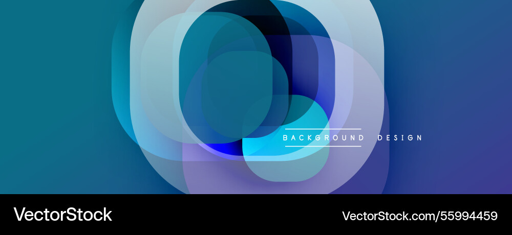 Circular abstract design with overlapping Circular abstract design with overlapping Vector Image