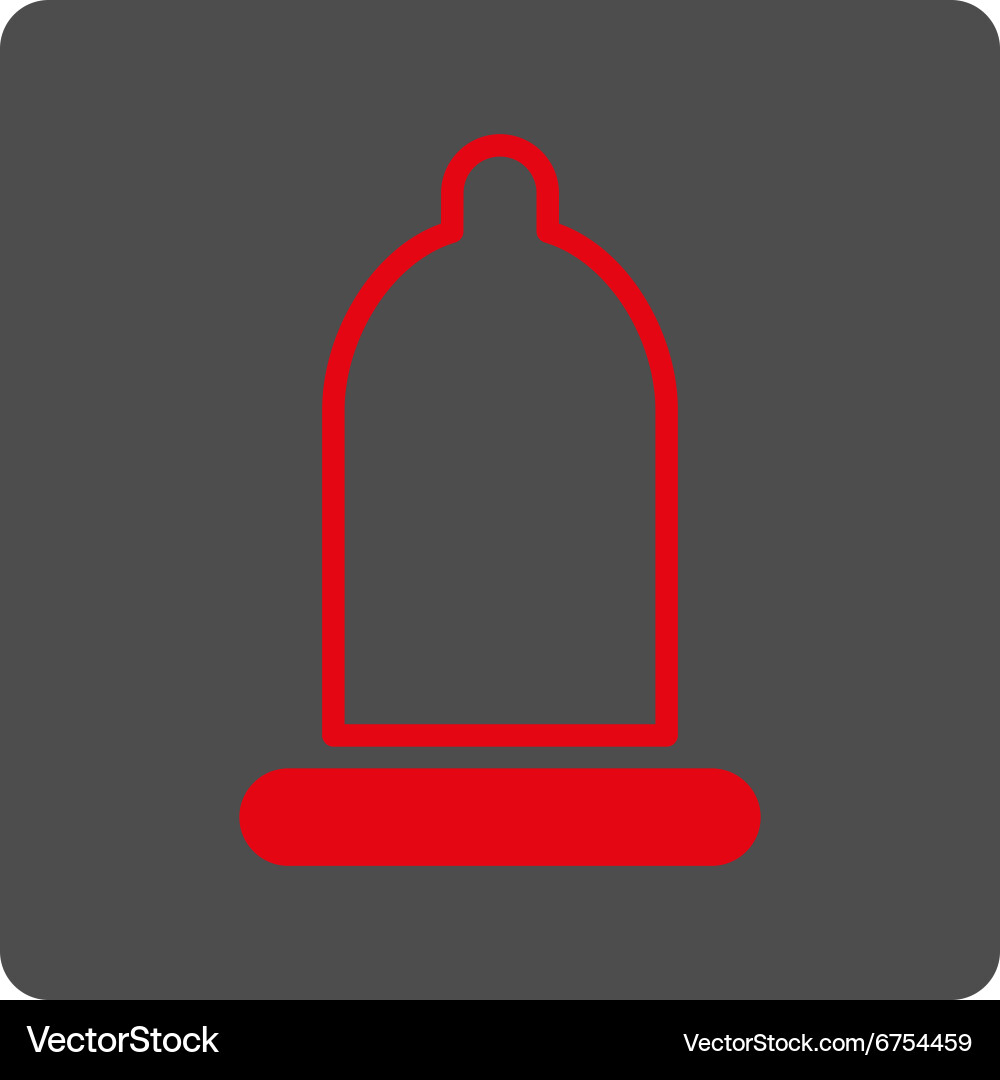 Preservative rounded square button vector image