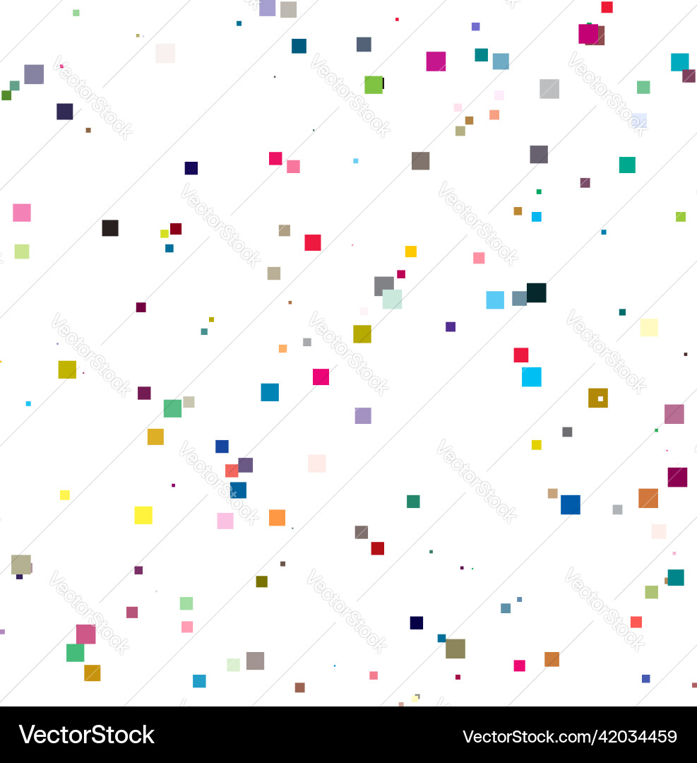 Random scattered squares pattern texture element Random scattered squares pattern texture element vector image