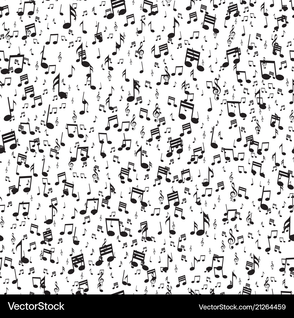 Seamless pattern with falling music notes Seamless pattern with falling music notes Vector Image
