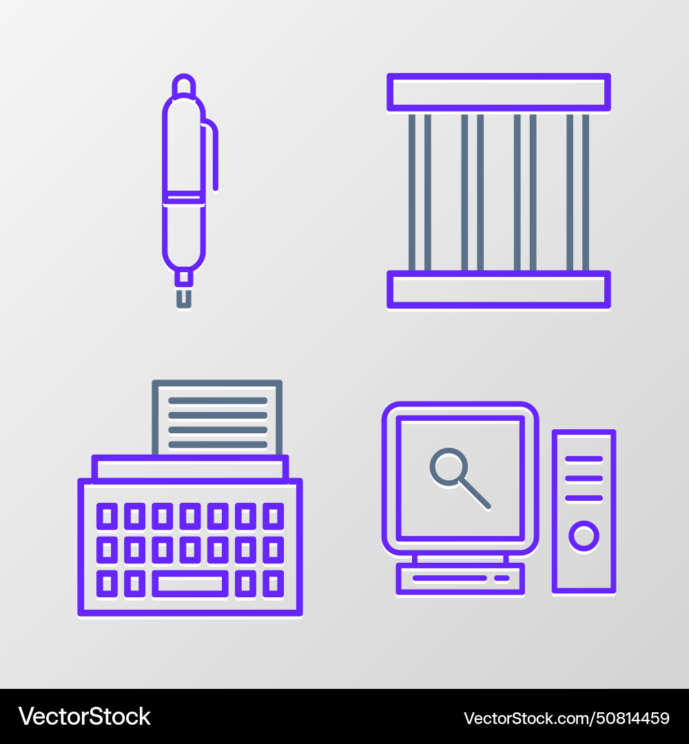 Set line search on computer screen retro Set line search on computer screen retro vector image