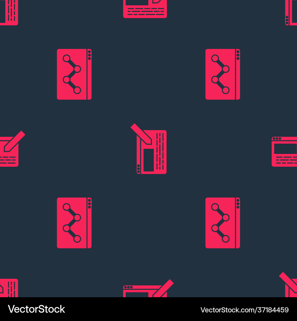 Set website statistic and ui or ux design Set website statistic and ui or ux design vector image
