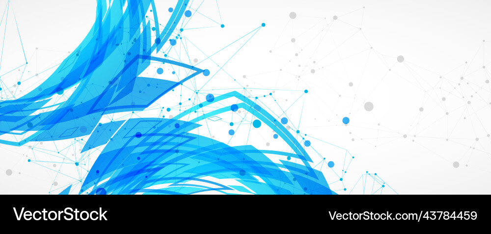 Template for science and technology presentation Template for science and technology presentation vector image