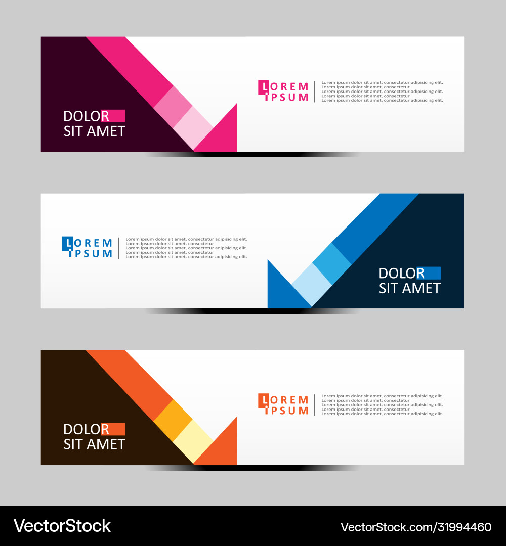 Abstract design banner web template Vector Image